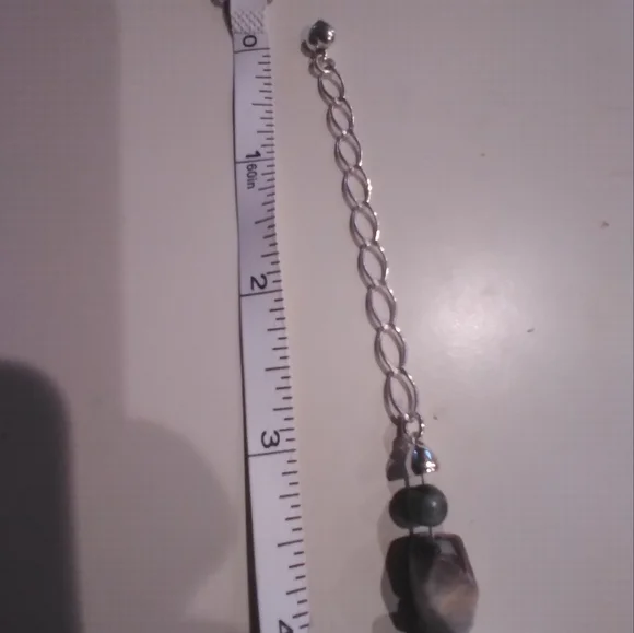 ❤️🎁Jay King Mine Finds Grey/Green/Brown Jasper Necklace 21" w/ 3" 925 Extender - Picture 9 of 12